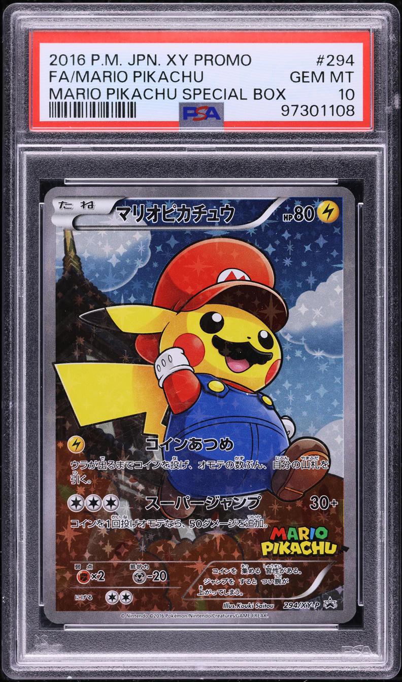 Pikachu Mario Card