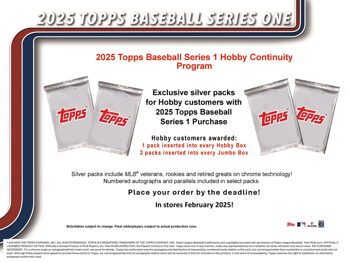 2025 Topps Series 1 Baseball Jumbo Hobby Box