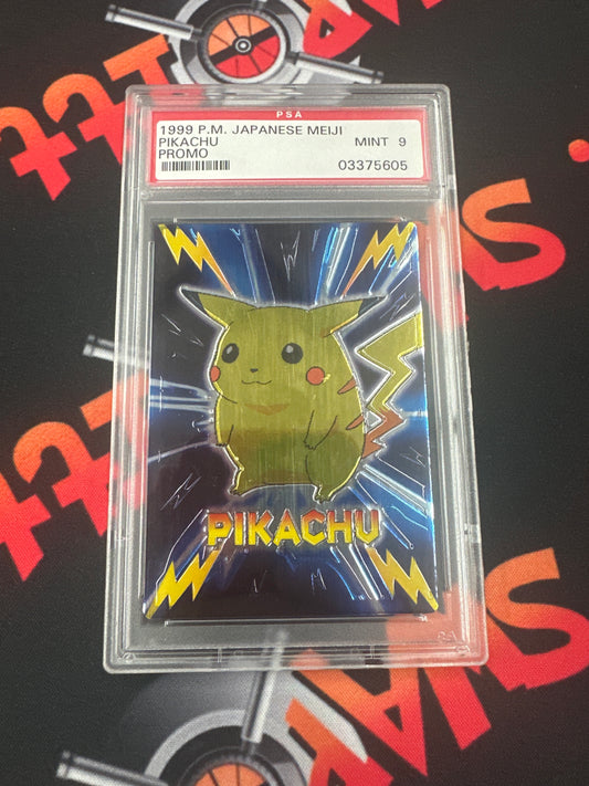 1999 Pokémon Pikachu - Meiji Promo - Embossed PSA 9