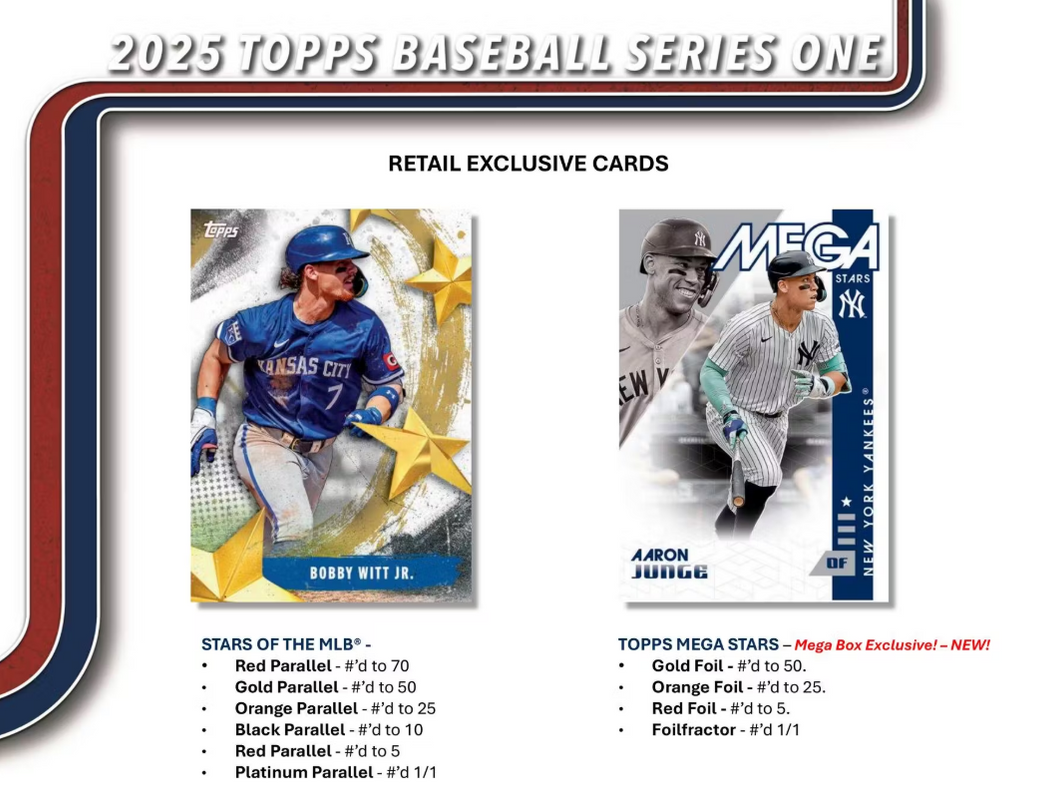 2025 Topps Series 1 Baseball Value Blaster Box