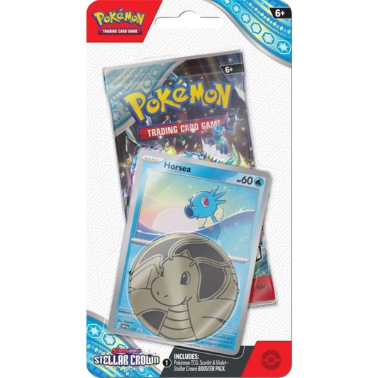 Pokemon TCG SV07 Stellar Crown Checklane Blister (Horsea or Porygon2)