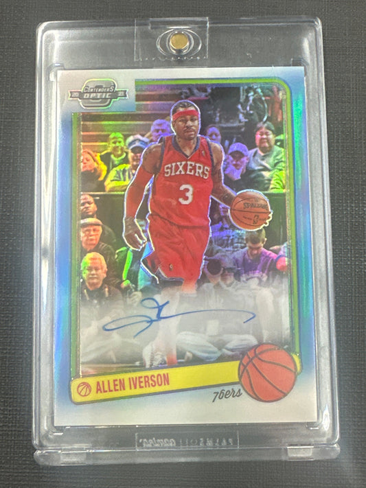 2021 Optic Contenders - Allen Iverson On Card Auto /20 #83AIV