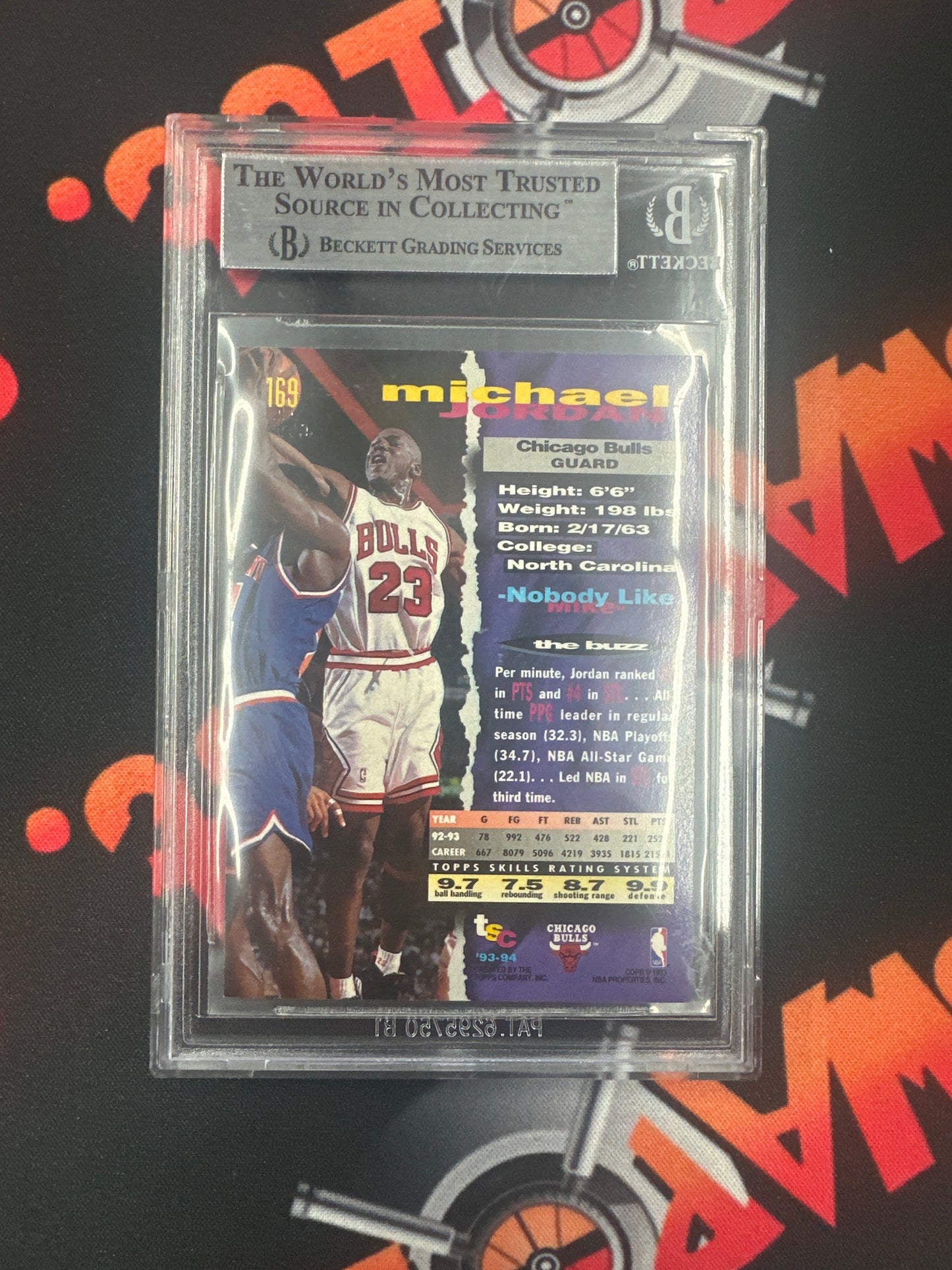 1993-94 Stadium Club Michael Jordan - First Day Issue BGS 9 #169