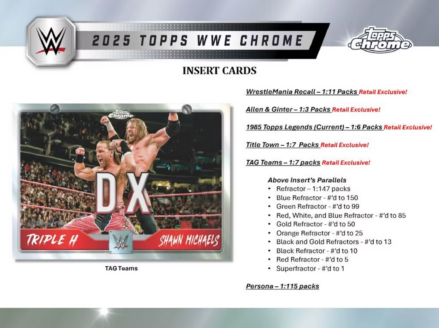 2025 Topps Chrome WWE Wrestling Mega Box