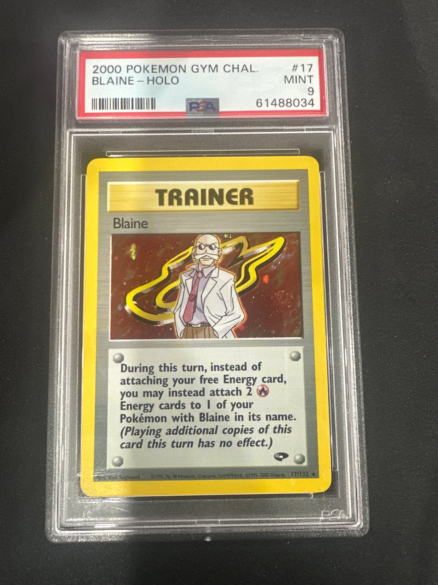 2000 Pokemon Gym Challenge - Blaine Holo PSA 9 #17