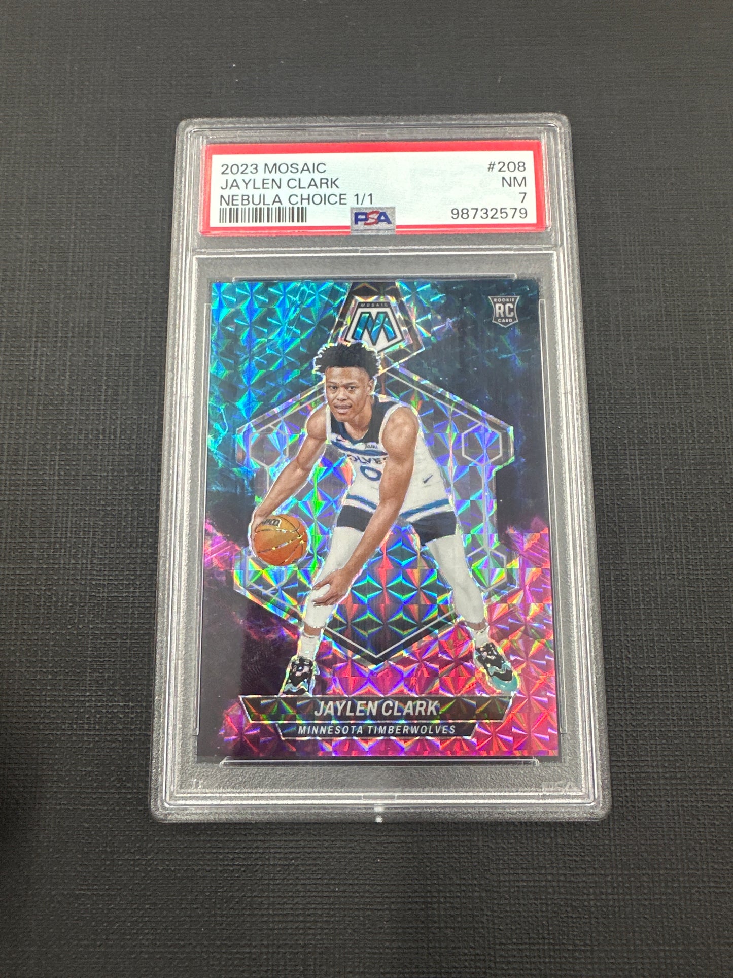 2023 Mosaic Jaylen Clark - Nebula Choice 1/1 RC PSA 7 #208