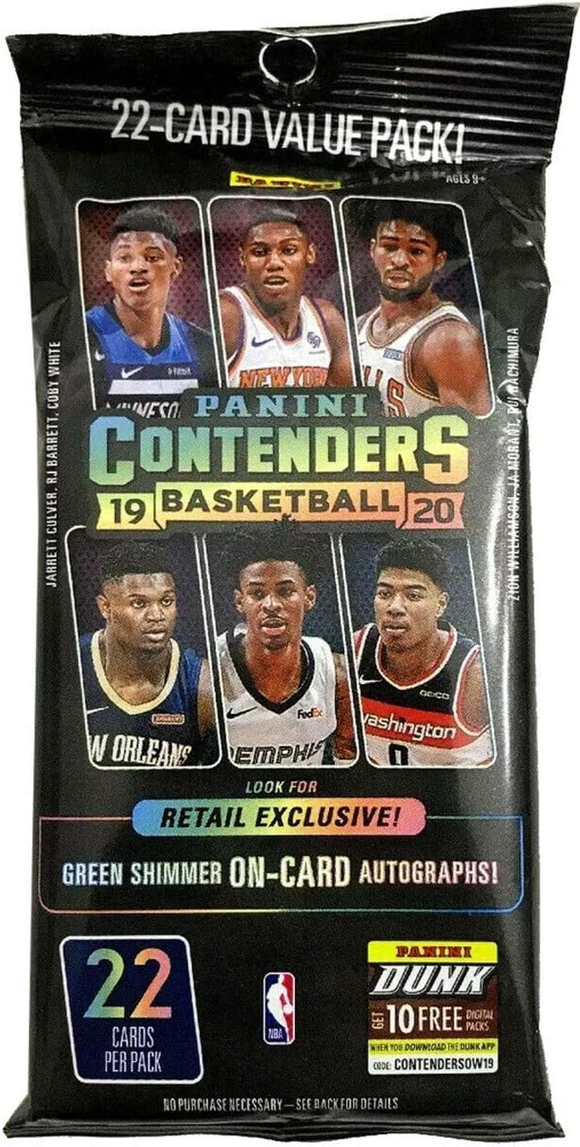 2019-20 Panini CONTENDERS NBA Basketball Fat Pack