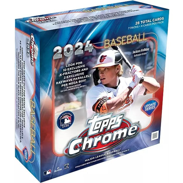 2024 Topps MLB Chrome Update Series Baseball Mega Box