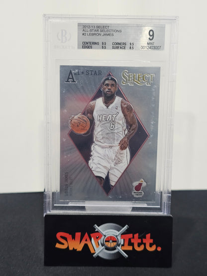 2012-13 select all-star collections LEBRON JAMES bgs 9