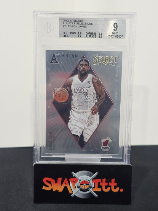 2012-13 select all-star collections LEBRON JAMES bgs 9