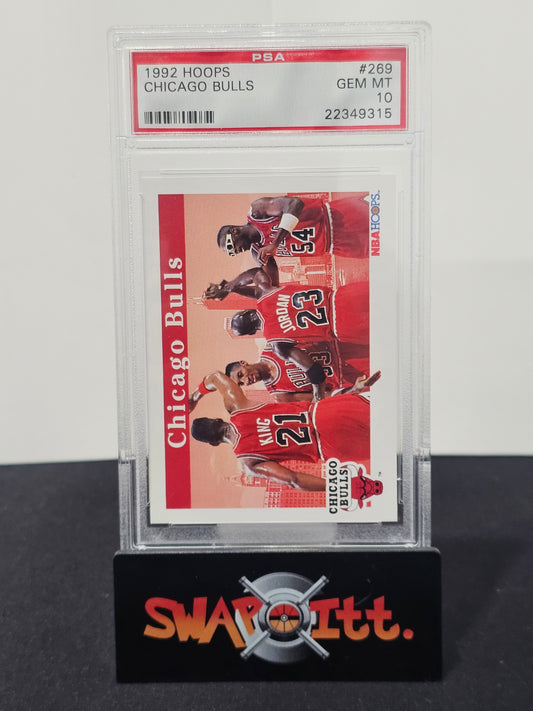 1992 Hoops CHICAGO BULLS Psa 10