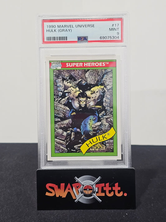 1990 Marvel Universe HULK(GREY) Psa 9