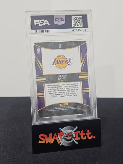 2019 panini select LEBRON JAMES silver prizm psa 10