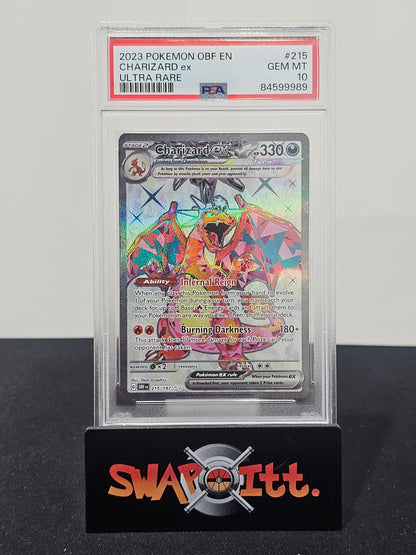 2023 Pokémon OBF en CHARIZARD ex Ultra Flare PSA 10