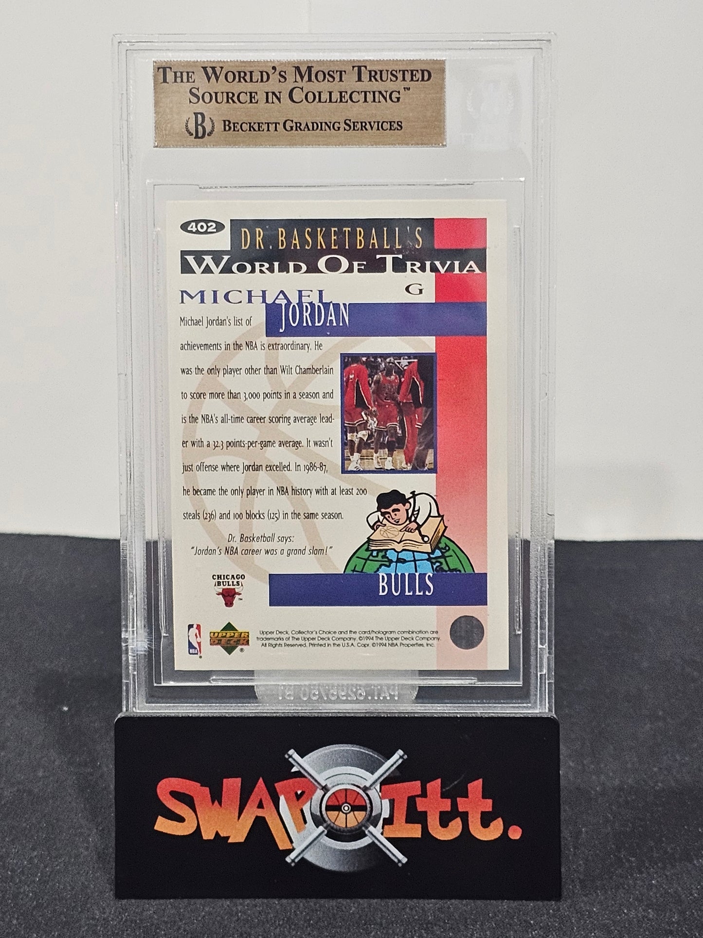 1994-95 upper deck collectors choice gold signature MICHAEL JORDAN bgs 9.5