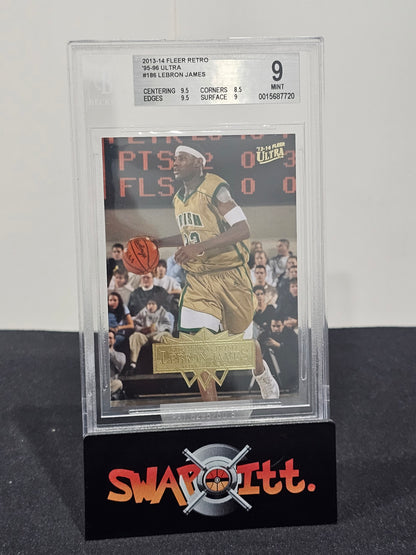 2013-14 fleer ultra LEBRON JAMES bgs 9