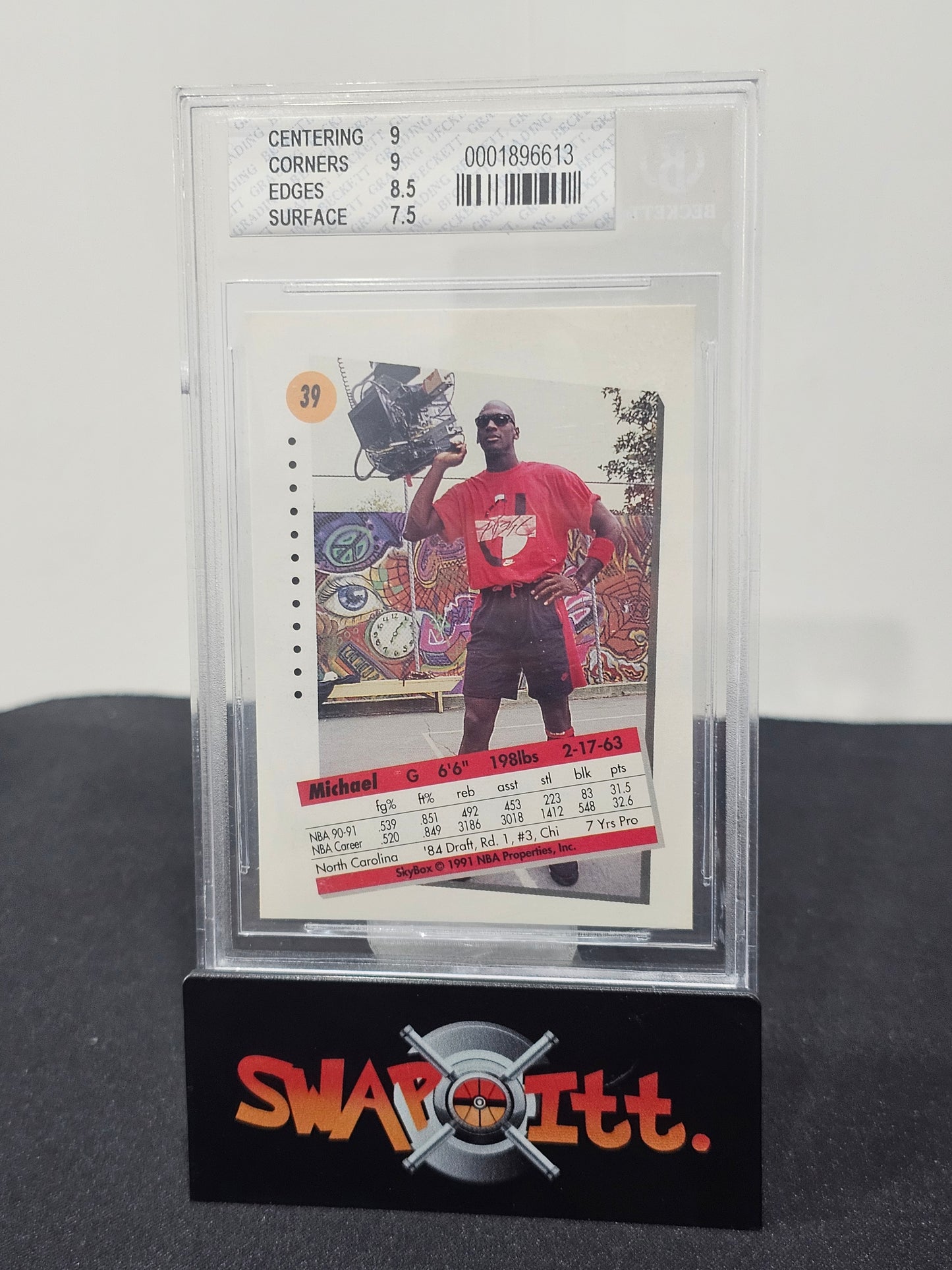 1991-92 skybox MICHAEL JORDAN bgs 8