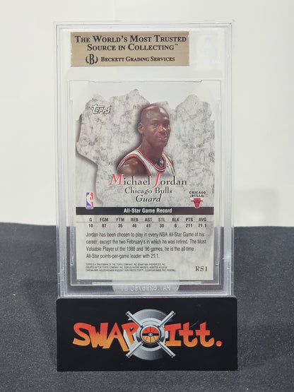 1997-98 fleer rock stars MICHAEL JORDAN bgs 9.5