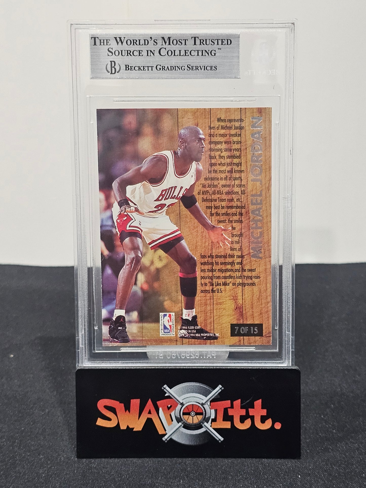 1993-94 fleer ultra famous nicknames MICHAEL JORDAN bgs 9