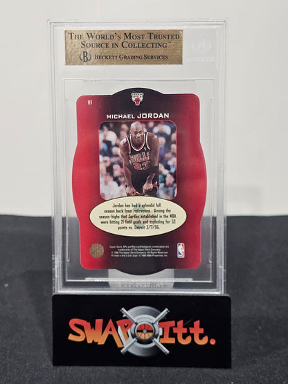 1996 upper deck spx holoview heroes MICHAEL JORDAN bgs 9.5