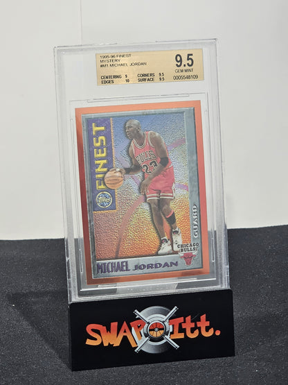 1995-96 topps finest MICHAEL JORDAN bgs 9.5