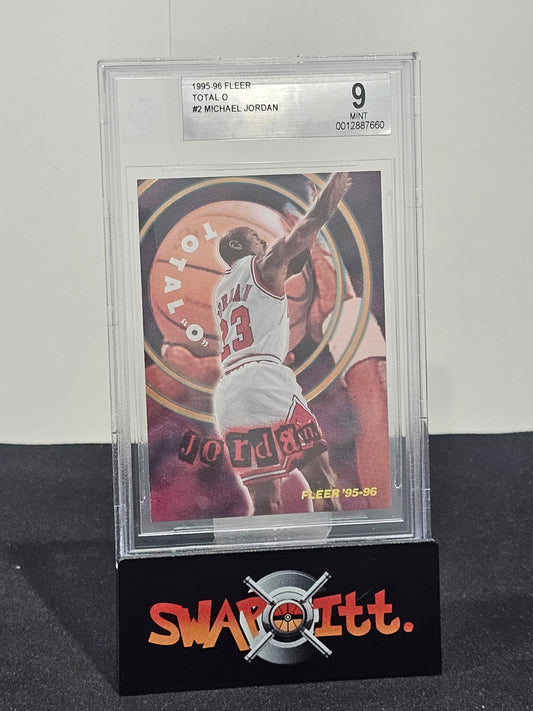 1995-96 fleer total o MICHAEL JORDAN bgs 9