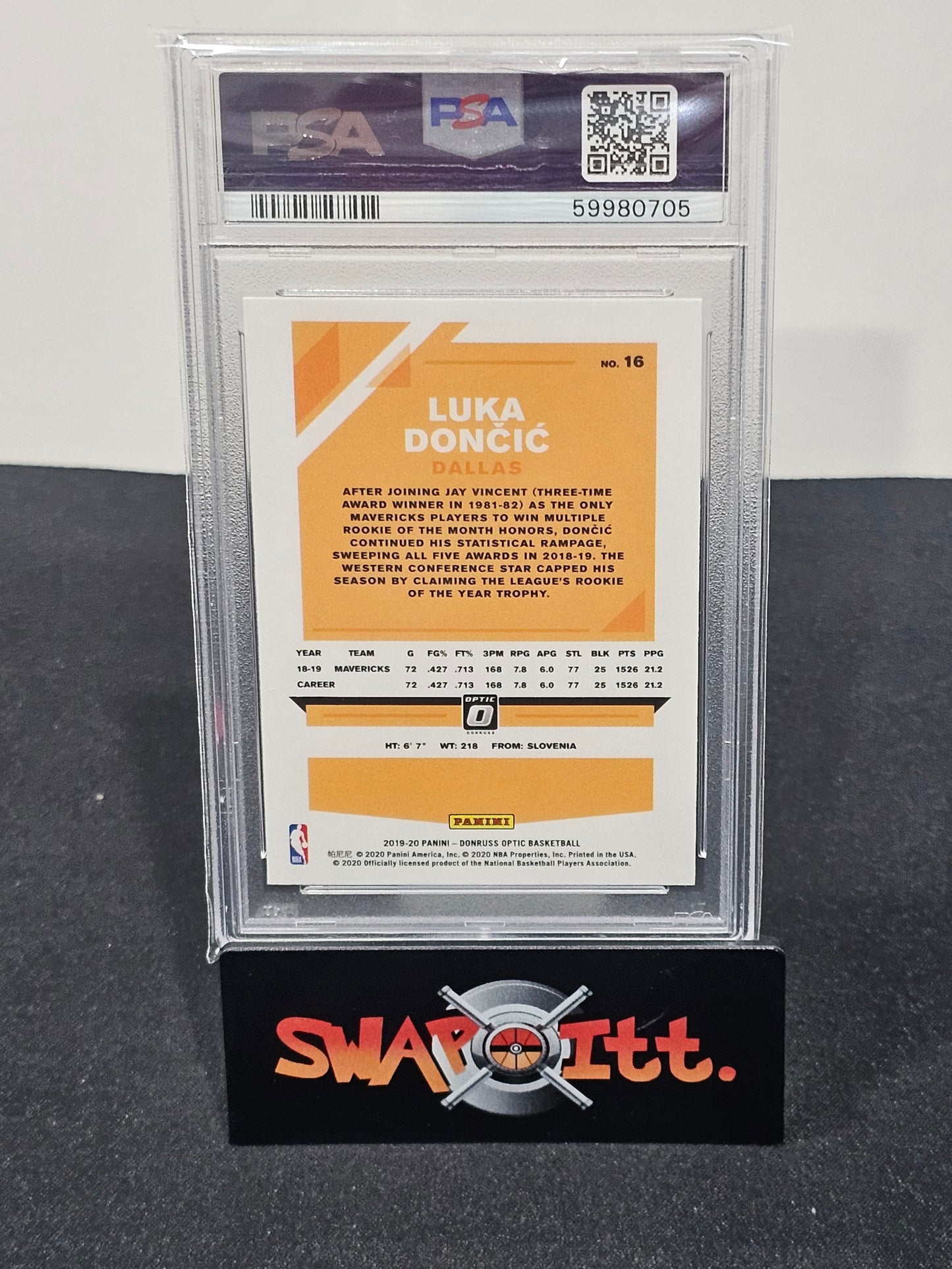 2019 panini donruss optic LUKA DONCIC psa 10