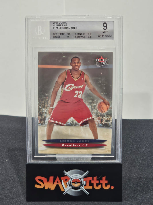 2004 fleer ultra LEBRON JAMES bgs 9