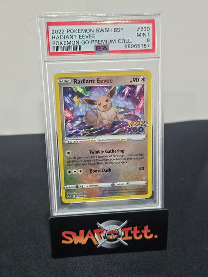 2022 pokemon swsh bsp radiant eevee pokemon go premium collection psa 9