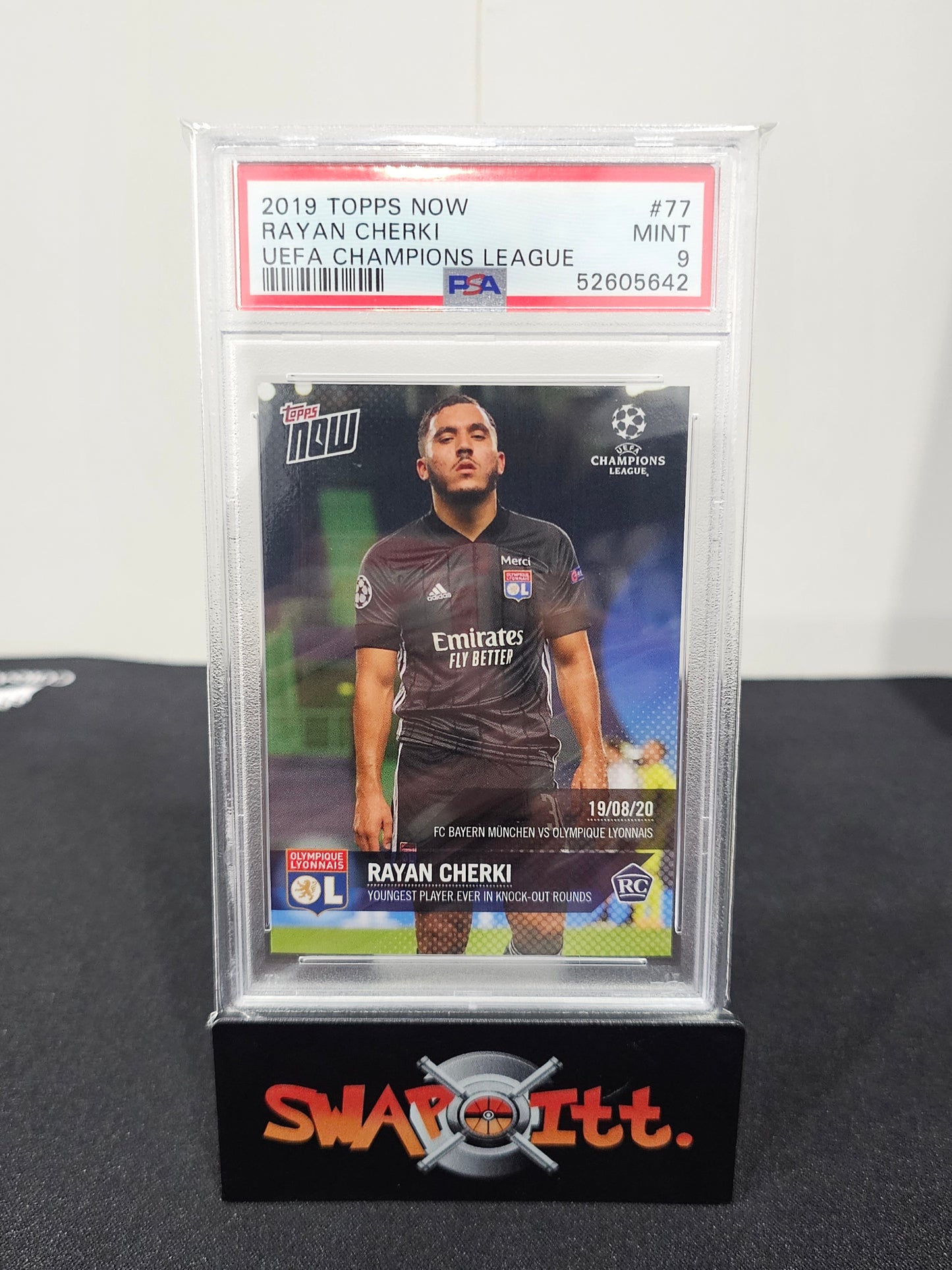 2019 topps now rayan cherki uefa champions league psa 9