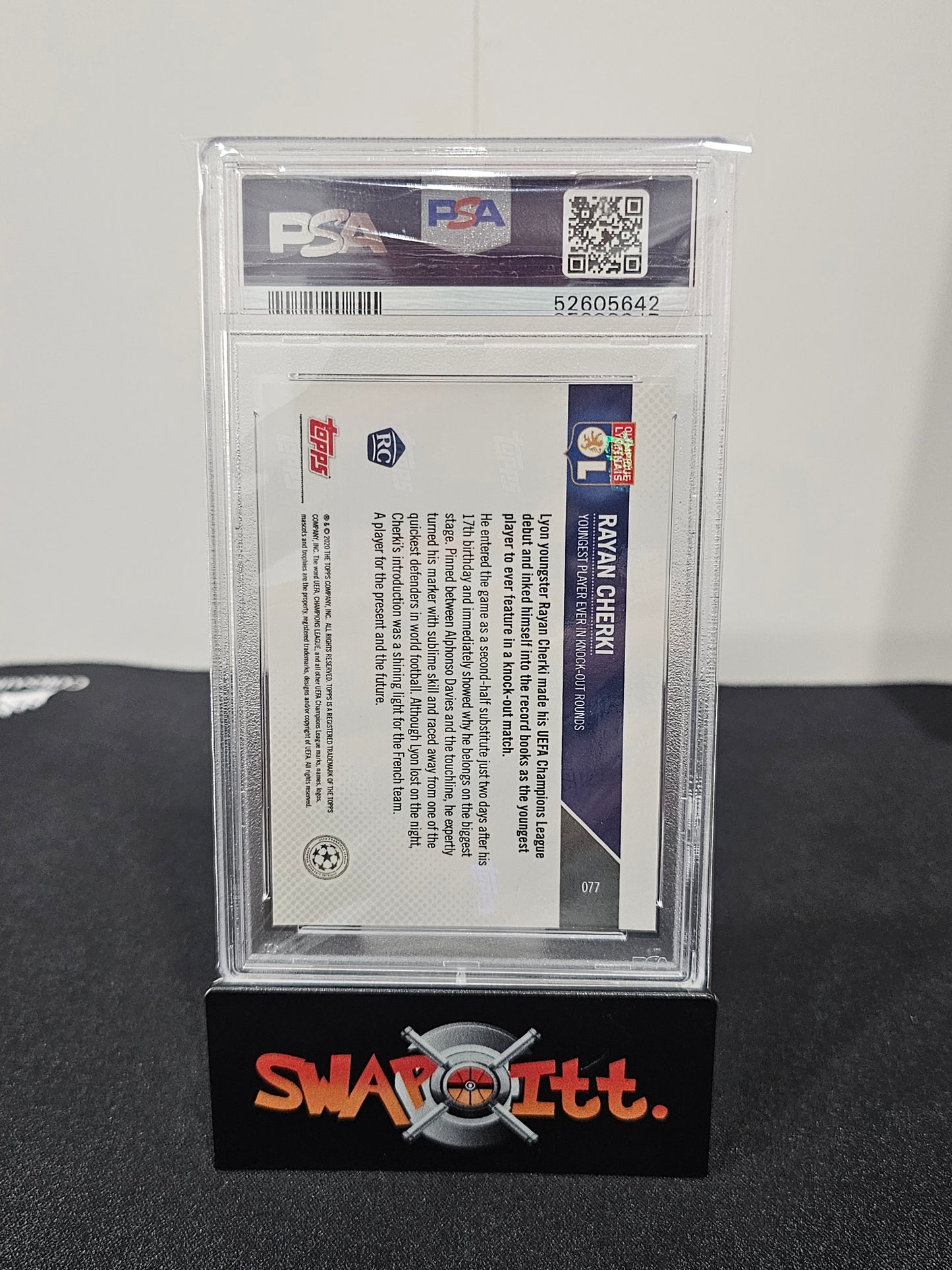 2019 topps now rayan cherki uefa champions league psa 9