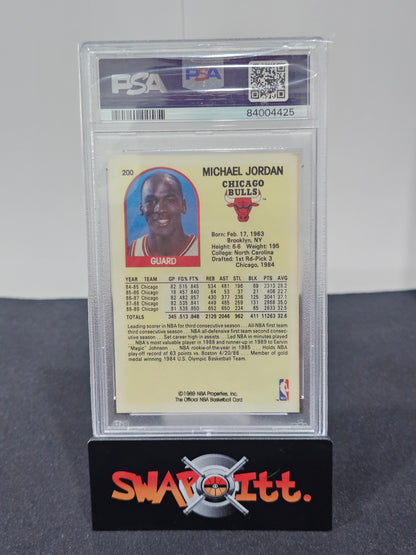 1989 nba hoops MICHAEL JORDAN psa 3