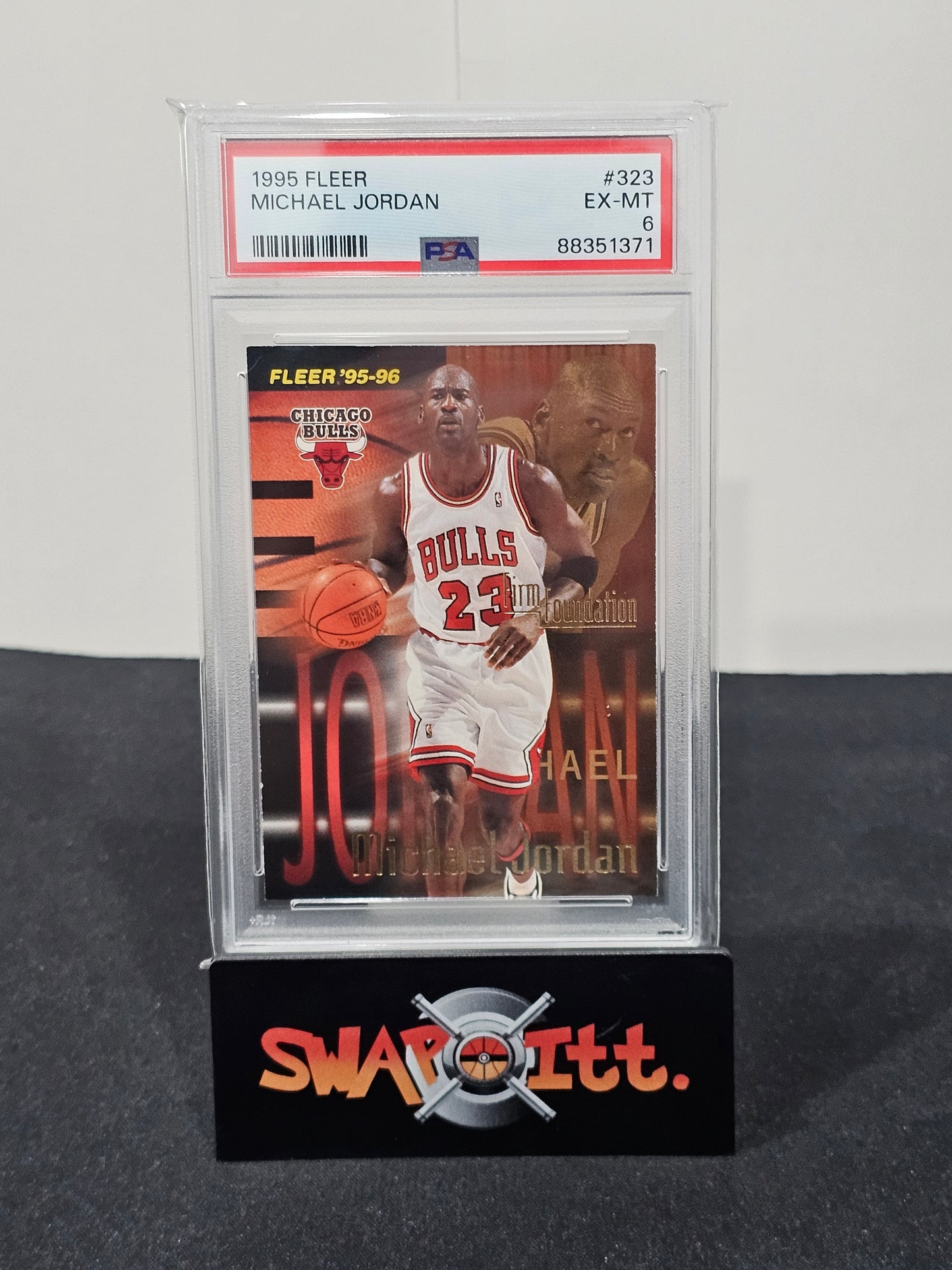 1995 fleer MICHAEL JORDAN psa 6