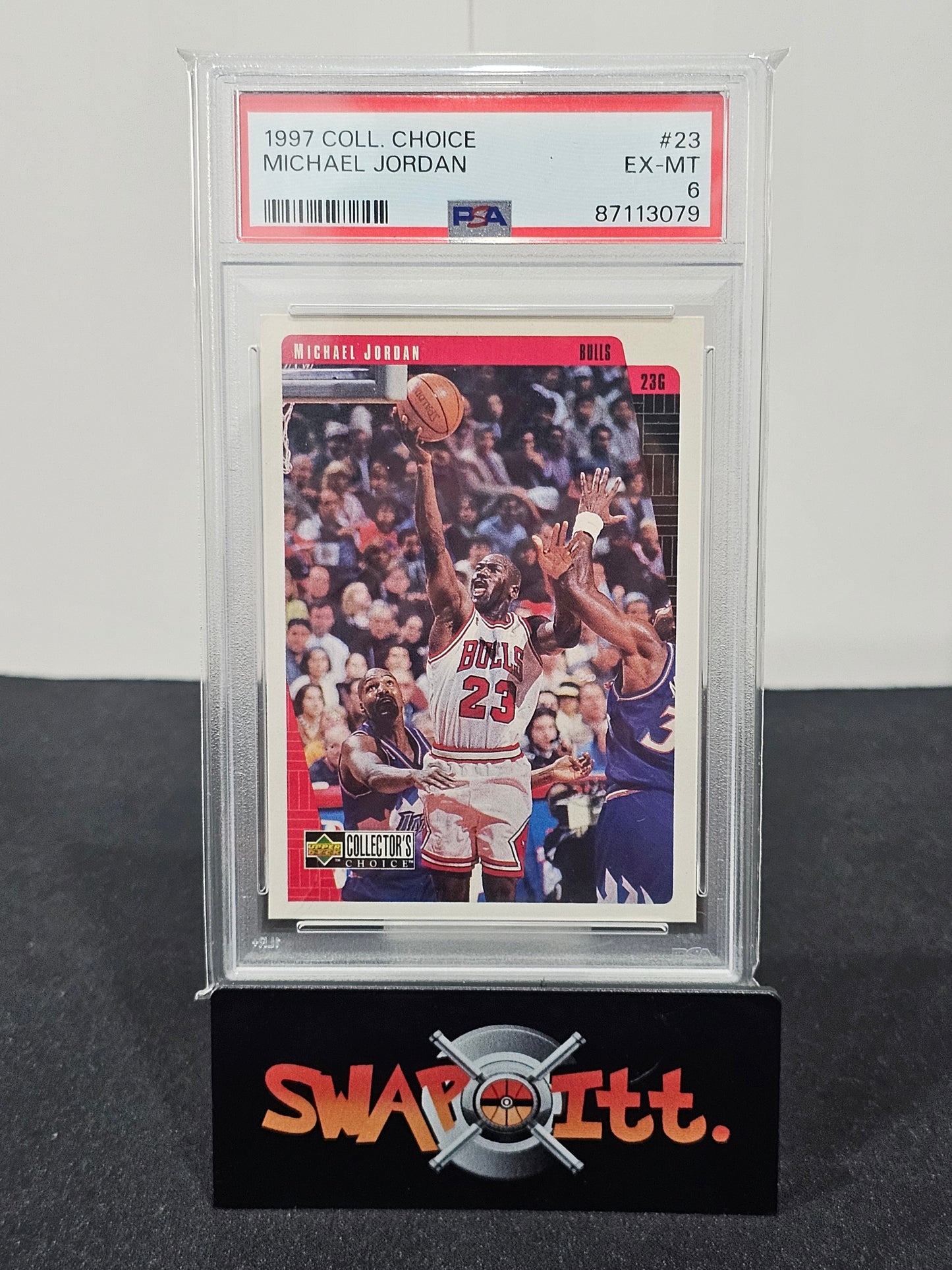 1997 upper deck collectors choice MICHAEL JORDAN psa 6