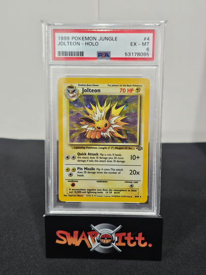 1999 pokemon jungle JOLTEON-HOLO psa 6