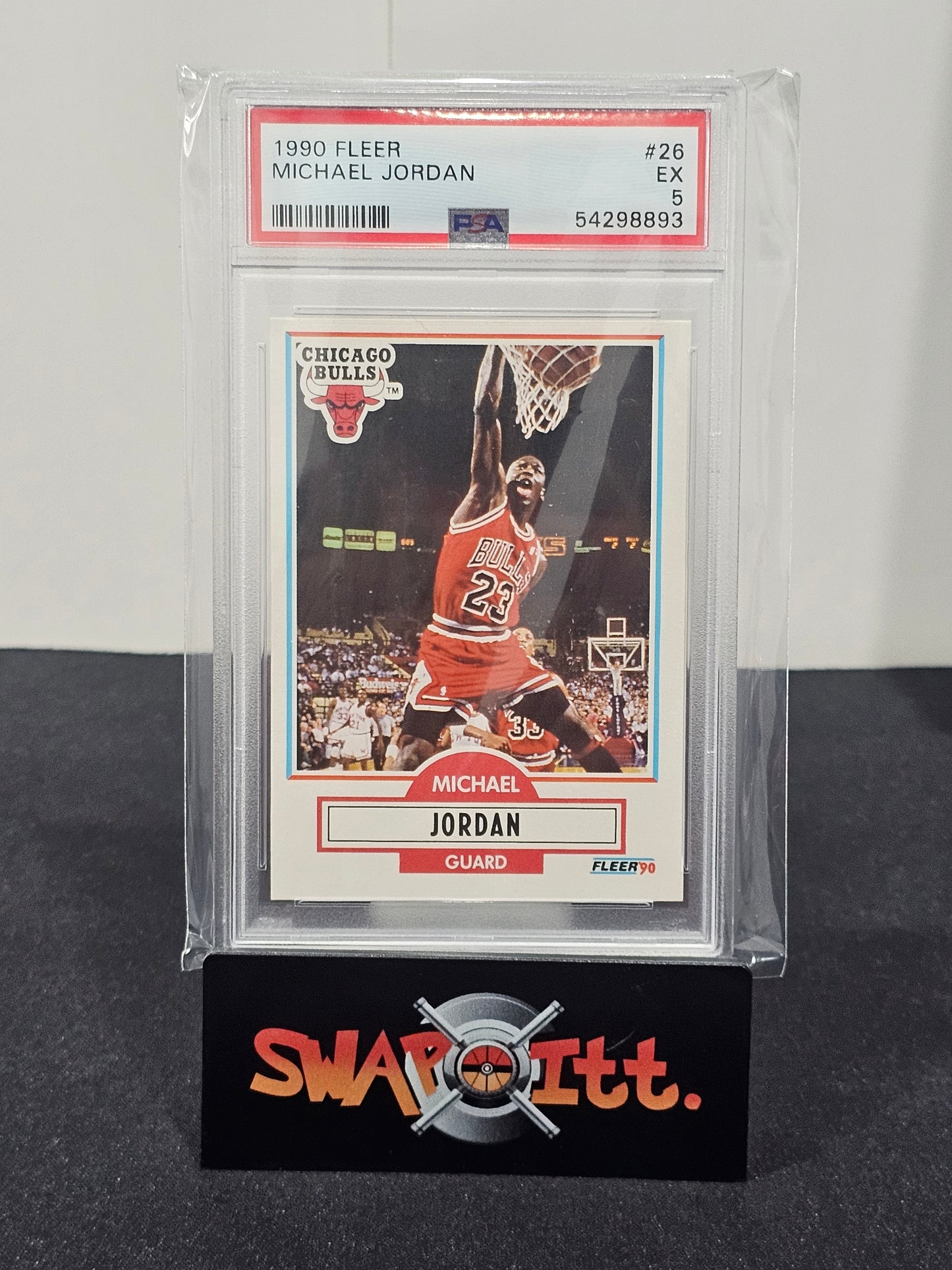 1990 fleer MICHAEL JORDAN psa 5