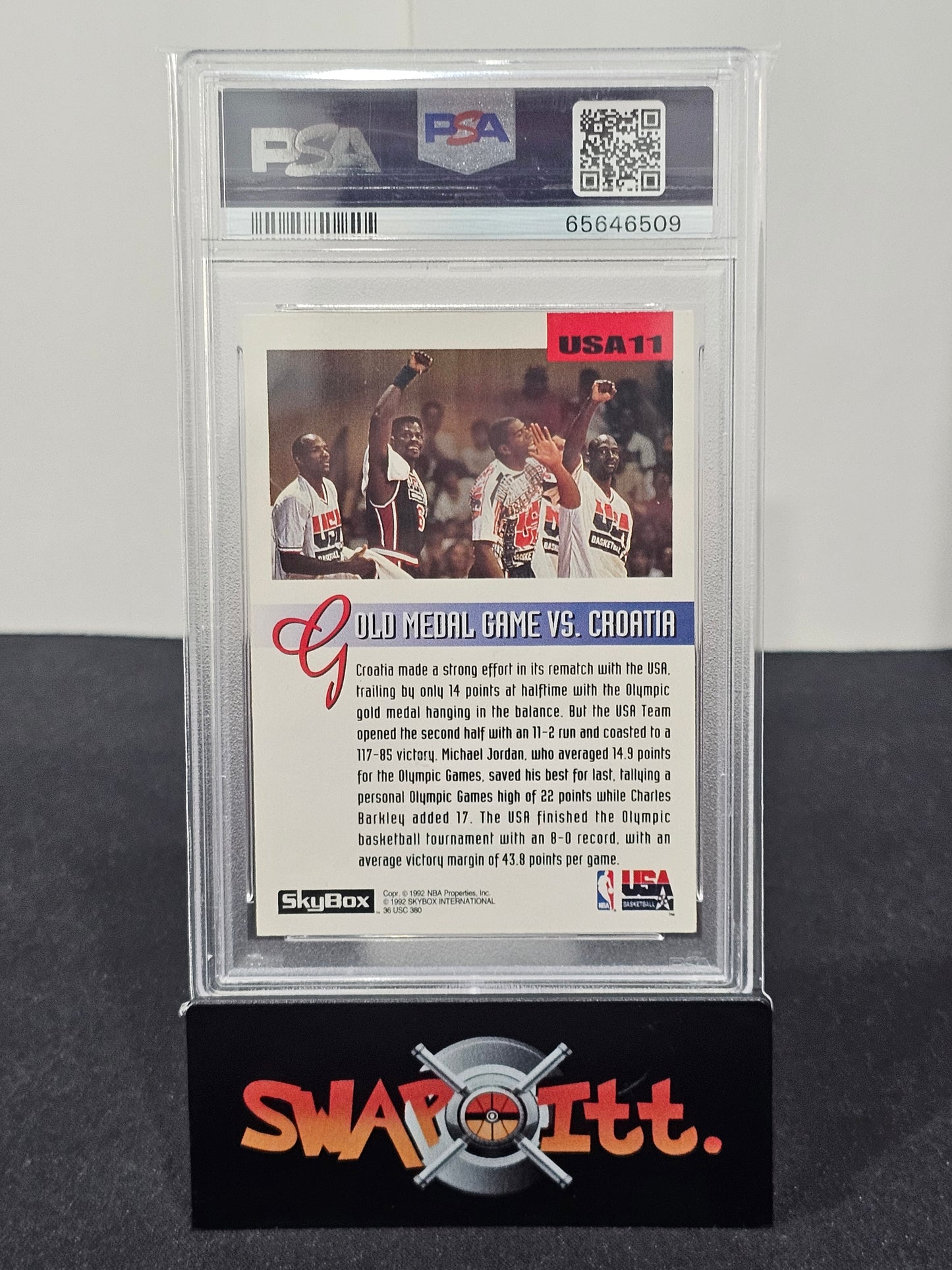 1992 skybox MICHAEL JORDAN olympic team psa 9