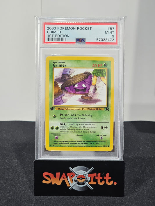 2000 pokemon rocket GRIMER 1ST EDITION psa 9