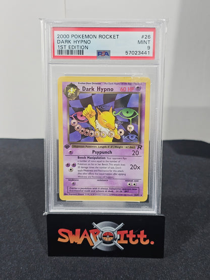 2000 pokemon rocket DARK HYPNO 1ST EDITION psa 9