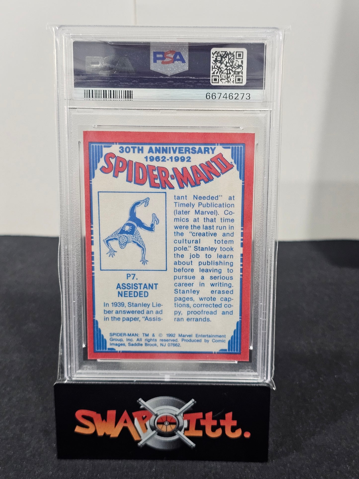 1992 spider-man assistant needed 30th anniversary prism psa 9