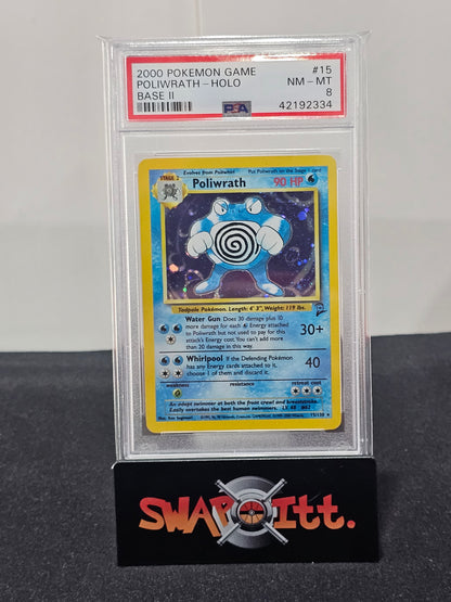 2000 pokemon game CHANSEY-HOLO base ii psa 8