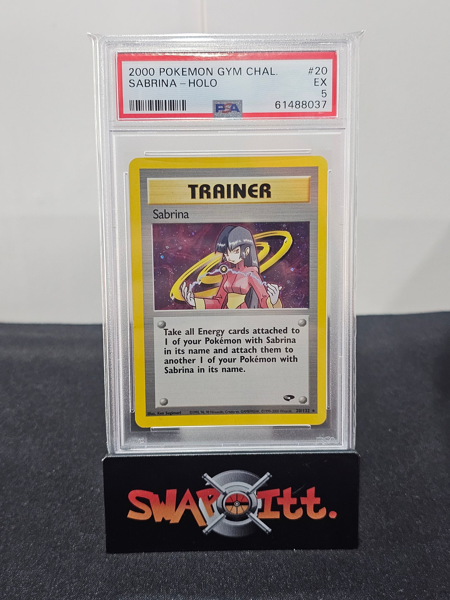 2000 pokemon gym challenge SABRINA-HOLO psa 5