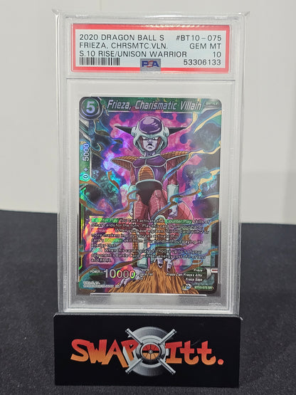 2020 dragon ball s frieza, chrsmtc vln. s 10 RISE/UNISON WARRIOR psa 10