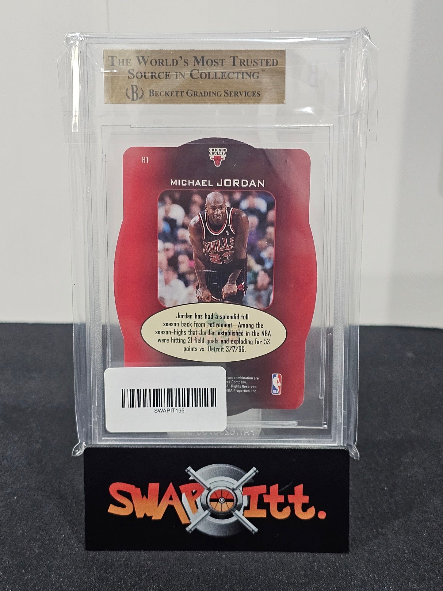 1996 upper deck spx holoview heroes MICHAEL JORDAN bgs 9.5