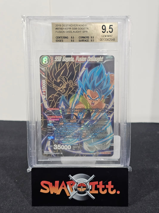 2019 destroyer kings ssb gogeta fusion onslaught bgs 9.5