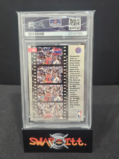 1993 upper deck G.WILKINS/M.JORDAN psa 5