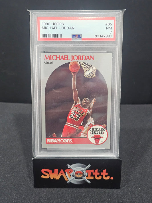 1990 hoops MICHAEL JORDAN psa 7