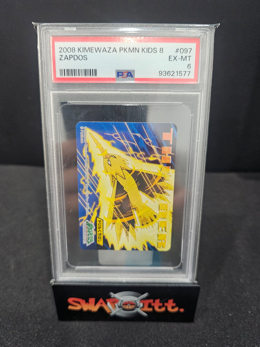 2008 kimewaza pokemon kids 8 zapdos psa 6