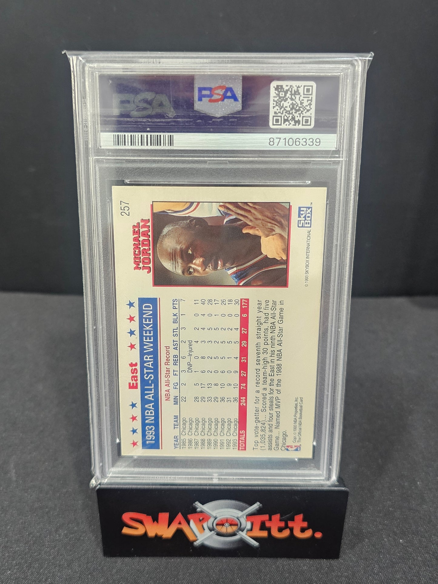 1993 hoops MICHAEL JORDAN psa 5