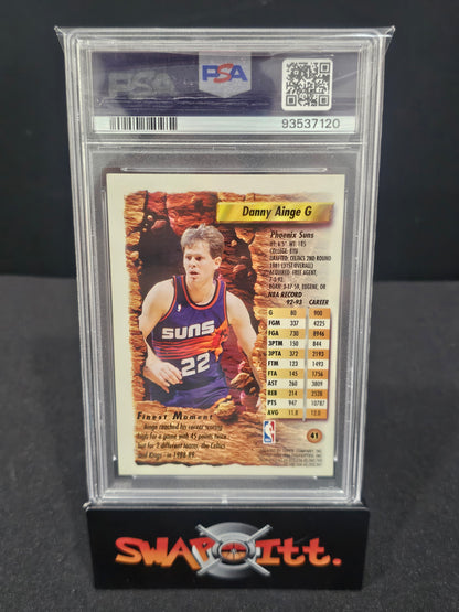 1993 topps finest DANNY AINGE psa 8